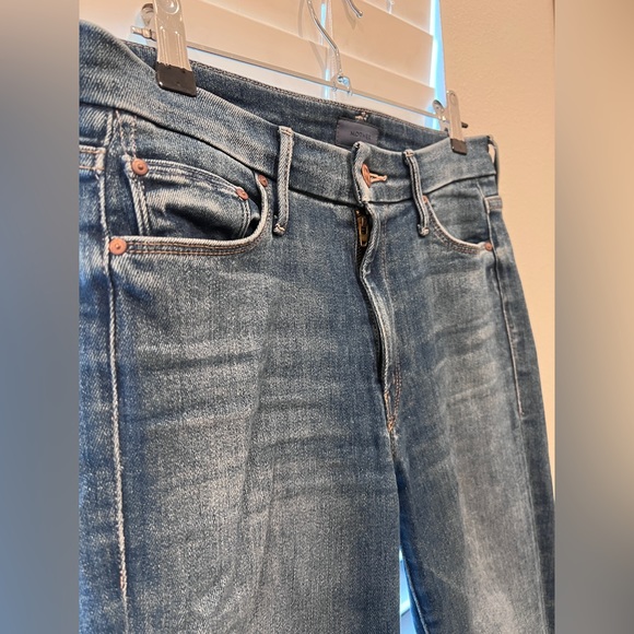 Mother The Looker High Waist Crop Skinny Jeans Size 26 - Picture 6 of 13